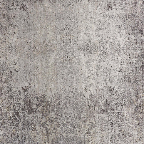 4' X 5' Tan And Gray Oriental Distressed Area Rug
